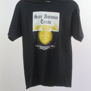 Vintage San Antonio Texas Black Tee Size Small